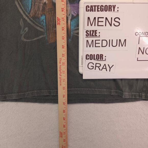 Jimi Hendrix Band Crew Neck Short Sleeve Graphic T Shirt Mens Size M Gray - Picture 6 of 9